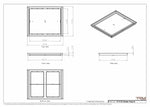 19x23 Classic Drop-in Air Vent, Flush Floor-Matching, All Metal, Floor Vent Cover