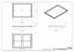 19x26 Classic Drop-in Air Vent, Flush Floor-Matching, All Metal, Floor Vent Cover