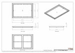 19x27 Classic Drop-in Air Vent, Flush Floor-Matching, All Metal, Floor Vent Cover