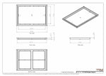 19x28 Classic Drop-in Air Vent, Flush Floor-Matching, All Metal, Floor Vent Cover