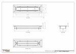 2.5x11.5 - Classic Drop-in Air Vent, Flush Floor-Matching, All Metal, Floor Vent Cover - TRM Metal  11.5x2.5