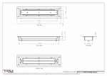 2.5x12.5 - Classic Drop-in Air Vent, Flush Floor-Matching, All Metal, Floor Vent Cover - TRM Metal  12.5x2.5