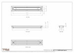 2.5x20 - Classic Drop-in Air Vent, Flush Floor-Matching, All Metal, Floor Vent Cover - TRM Metal  20x2.5