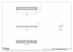 2.5x22.5 - Classic Drop-in Air Vent, Flush Floor-Matching, All Metal, Floor Vent Cover - TRM Metal  22.5x2.5