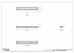 2.5x23.5 - Classic Drop-in Air Vent, Flush Floor-Matching, All Metal, Floor Vent Cover - TRM Metal  23.5x2.5