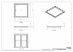 20x20 Classic Drop-in Air Vent, Flush Floor-Matching, All Metal, Floor Vent Cover