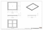 20x24 Classic Drop-in Air Vent, Flush Floor-Matching, All Metal, Floor Vent Cover
