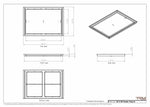 20x28 Classic Drop-in Air Vent, Flush Floor-Matching, All Metal, Floor Vent Cover