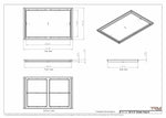 20x31 Classic Drop-in Air Vent, Flush Floor-Matching, All Metal, Floor Vent Cover