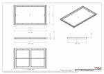 20x33 Classic Drop-in Air Vent, Flush Floor-Matching, All Metal, Floor Vent Cover