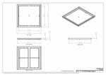 21x22 Classic Drop-in Air Vent, Flush Floor-Matching, All Metal, Floor Vent Cover
