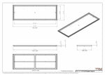 21x62 Classic Drop-in Air Vent, Flush Floor-Matching, All Metal, Floor Vent Cover