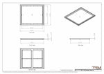 22x26 Classic Drop-in Air Vent, Flush Floor-Matching, All Metal, Floor Vent Cover