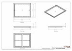 22x27 Classic Drop-in Air Vent, Flush Floor-Matching, All Metal, Floor Vent Cover