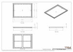 22x30 Classic Drop-in Air Vent, Flush Floor-Matching, All Metal, Floor Vent Cover