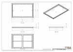 22x34 Classic Drop-in Air Vent, Flush Floor-Matching, All Metal, Floor Vent Cover