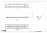 2x15.5 - Classic Drop-in Air Vent, Flush Floor-Matching, All Metal, Floor Vent Cover - TRM Metal  15.5x2