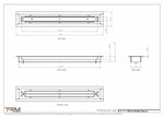 2x16.5 - Classic Drop-in Air Vent, Flush Floor-Matching, All Metal, Floor Vent Cover - TRM Metal  16.5x2