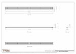 2x61.5 - Classic Drop-in Air Vent, Flush Floor-Matching, All Metal, Floor Vent Cover - TRM Metal  61.5x2