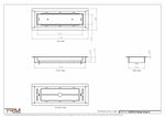 3.5x10.5 - Classic Drop-in Air Vent, Flush Floor-Matching, All Metal, Floor Vent Cover - TRM Metal  10.5x3.5