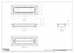 3.5x11 - Classic Drop-in Air Vent, Flush Floor-Matching, All Metal, Floor Vent Cover - TRM Metal  11x3.5