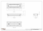 3x10.5 - Classic Drop-in Air Vent, Flush Floor-Matching, All Metal, Floor Vent Cover - TRM Metal  10.5x3
