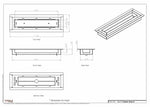 3x11 Classic Drop-in Air Vent, Flush Floor-Matching, All Metal, Floor Vent Cover (11x3)