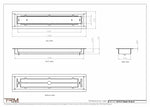 3x15.5 Classic Drop-in Air Vent, Flush Floor-Matching, All Metal, Floor Vent Cover (15.5x3)