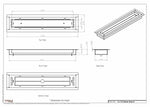 3x15 Classic Drop-in Air Vent, Flush Floor-Matching, All Metal, Floor Vent Cover (15x3)