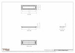 4.5x16.5 - Classic Drop-in Air Vent, Flush Floor-Matching, All Metal, Floor Vent Cover - TRM Metal  16.5x4.5