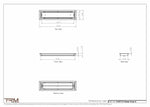 4.5x19.5 - Classic Drop-in Air Vent, Flush Floor-Matching, All Metal, Floor Vent Cover - TRM Metal  19.5x4.5