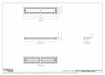 4.5x25.5 - Classic Drop-in Air Vent, Flush Floor-Matching, All Metal, Floor Vent Cover - TRM Metal  25.5x4.5