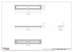 4.5x29.5 - Classic Drop-in Air Vent, Flush Floor-Matching, All Metal, Floor Vent Cover - TRM Metal  29.5x4.5