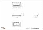 4.5x9.5 - Classic Drop-in Air Vent, Flush Floor-Matching, All Metal, Floor Vent Cover - TRM Metal  9.5x4.5