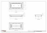 4.5x9 - Classic Drop-in Air Vent, Flush Floor-Matching, All Metal, Floor Vent Cover - TRM Metal  9x4.5