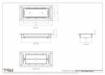4x9.5 - Classic Drop-in Air Vent, Flush Floor-Matching, All Metal, Floor Vent Cover - TRM Metal  9.5x4