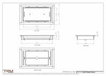 5.5x10 - Classic Drop-in Air Vent, Flush Floor-Matching, All Metal, Floor Vent Cover - TRM Metal  10x5.5