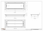 5.5x15 - Classic Drop-in Air Vent, Flush Floor-Matching, All Metal, Floor Vent Cover - TRM Metal  15x5.5