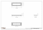 5.5x18.5 - Classic Drop-in Air Vent, Flush Floor-Matching, All Metal, Floor Vent Cover - TRM Metal  18.5x5.5