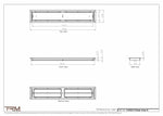 5.5x32.5 - Classic Drop-in Air Vent, Flush Floor-Matching, All Metal, Floor Vent Cover - TRM Metal  32.5x5.5