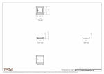 5.5x5.5 - Classic Drop-in Air Vent, Flush Floor-Matching, All Metal, Floor Vent Cover - TRM Metal  5.5x5.5