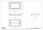 5.5x9 - Classic Drop-in Air Vent, Flush Floor-Matching, All Metal, Floor Vent Cover - TRM Metal  9x5.5