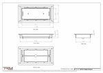 5x10.5 - Classic Drop-in Air Vent, Flush Floor-Matching, All Metal, Floor Vent Cover - TRM Metal  10.5x5