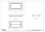 5x9.5 - Classic Drop-in Air Vent, Flush Floor-Matching, All Metal, Floor Vent Cover - TRM Metal  9.5x5