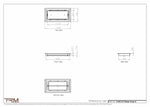 6.5x13.5 - Classic Drop-in Air Vent, Flush Floor-Matching, All Metal, Floor Vent Cover - TRM Metal  13.5x6.5