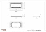 6.5x13 - Classic Drop-in Air Vent, Flush Floor-Matching, All Metal, Floor Vent Cover - TRM Metal  13x6.5