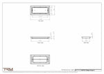 6.5x14.5 - Classic Drop-in Air Vent, Flush Floor-Matching, All Metal, Floor Vent Cover - TRM Metal  14.5x6.5