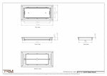 6.5x14 - Classic Drop-in Air Vent, Flush Floor-Matching, All Metal, Floor Vent Cover - TRM Metal  14x6.5