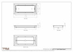 6.5x15 - Classic Drop-in Air Vent, Flush Floor-Matching, All Metal, Floor Vent Cover - TRM Metal  15x6.5