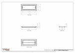 6.5x16.5 - Classic Drop-in Air Vent, Flush Floor-Matching, All Metal, Floor Vent Cover - TRM Metal  16.5x6.5